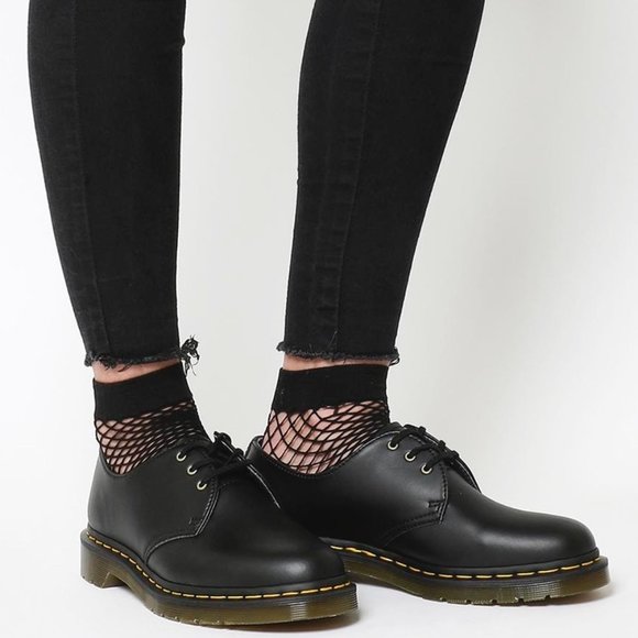 Dr. Martens Black Leather Flats - Picture 3 of 11